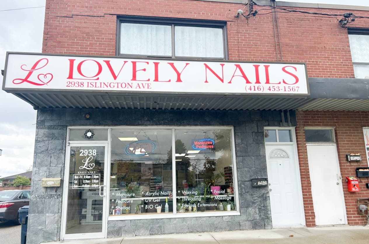 Lovely Nails lovely nails storefront in North York